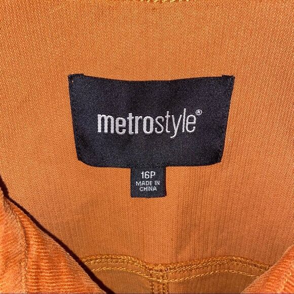 Metro style tan corduroy Jacket - Picture 6 of 11